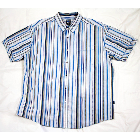 Kuhl Other - Kuhl Suncel Short Sleeve Button Striped Shirt